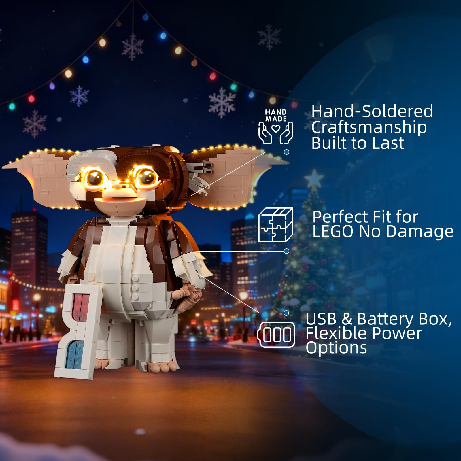YEABRICKS LED Light for Lego-21361 ideas Gremlins: Gizmo Building Blocks Model (Building Set NOT Included) - Image 3