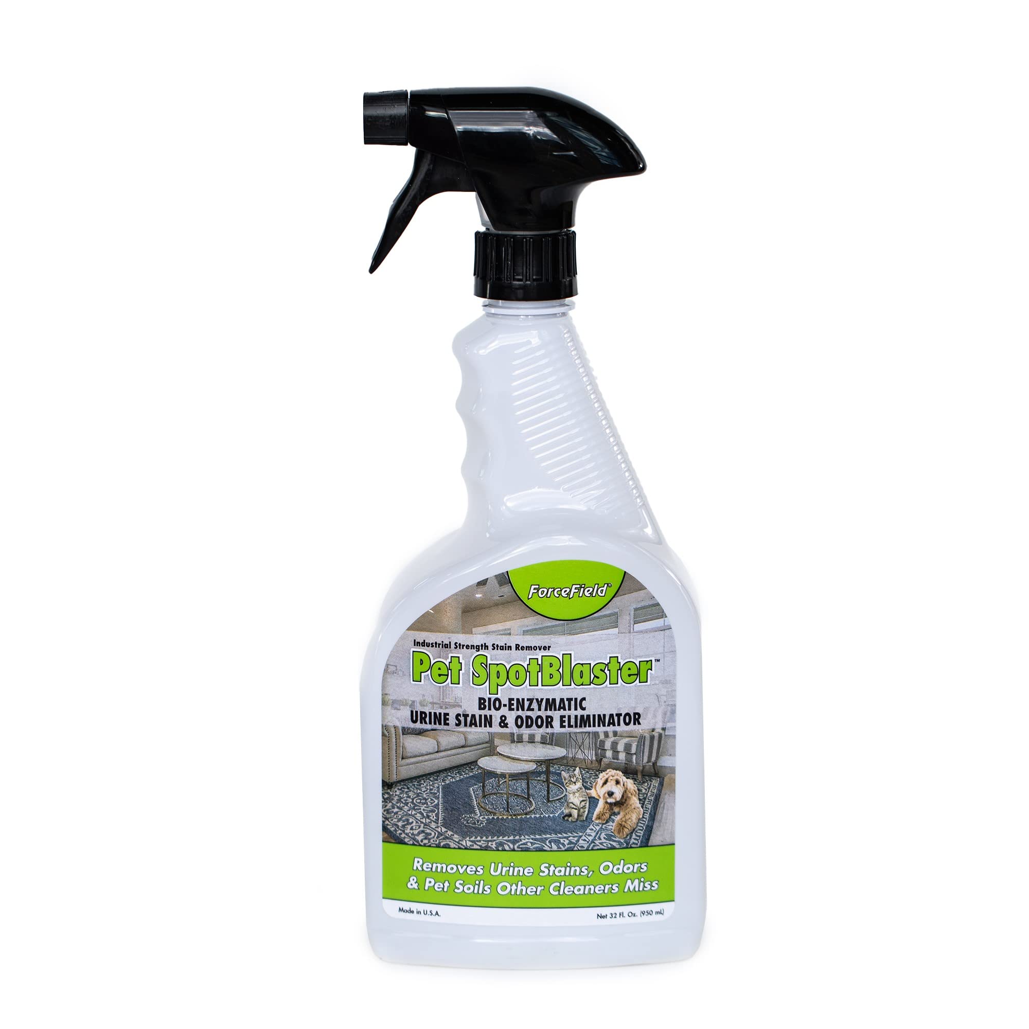 ForceField® Pet SpotBlaster Bio-Enzymatic Urine Stain & Odor Eliminator - 32oz