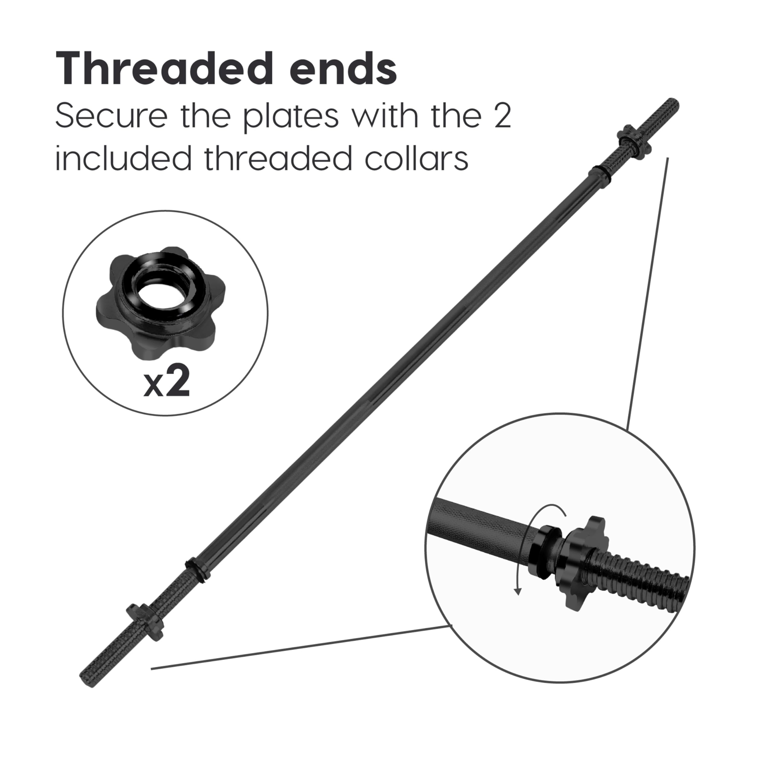 Bilanciere Rocco 30mm - Acciaio Cromato, Lunghezze 120-200cm, Portata 150kg - Foto 11