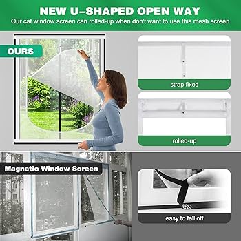 Save 50% - MYPIN Self Adhesive Cat Window Guard Screen Mesh