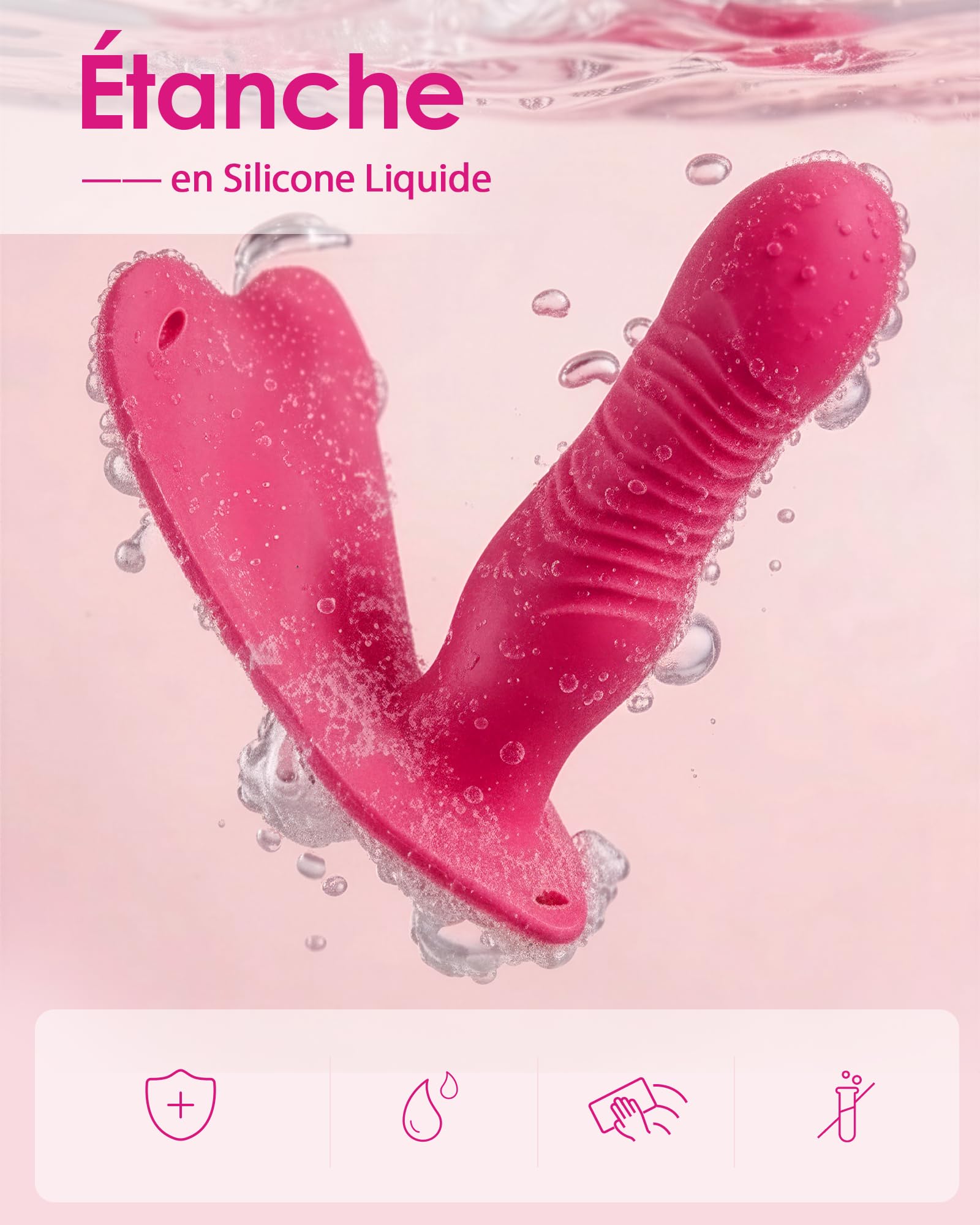 Sextoyse Femme Clitoridienne va et vient Puissant Mains Libres Sex Toys | 10 Modes Télécommande à Distance Vibromasseur 3 en 1 Sextoy, Vibromasseurs Feminin Clitoridien Gode Femme Sex, Couple Discret