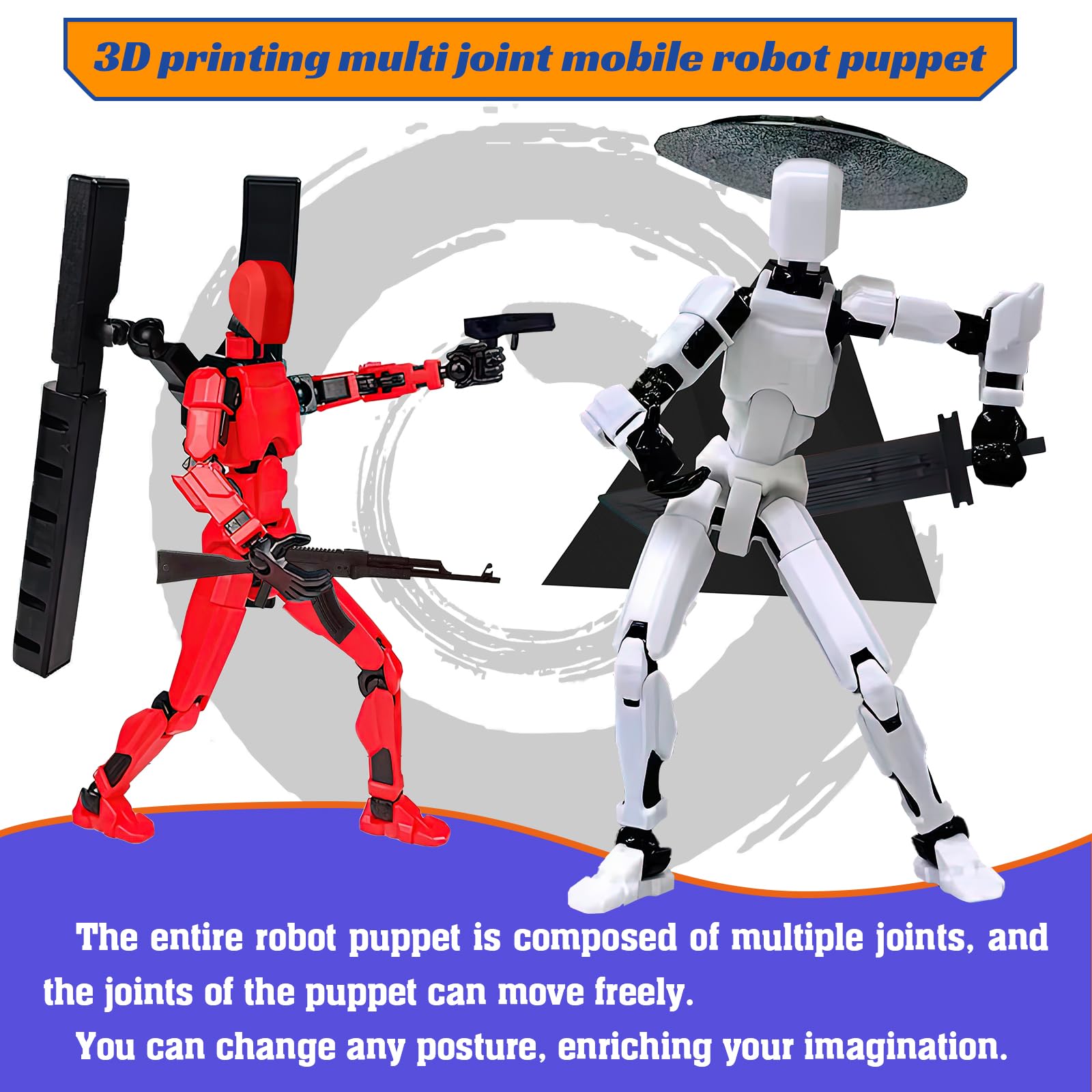 Ruilidesg Assembly Completed 3D Printed Figure T13, Dummy 13 Action Figure - Image 4