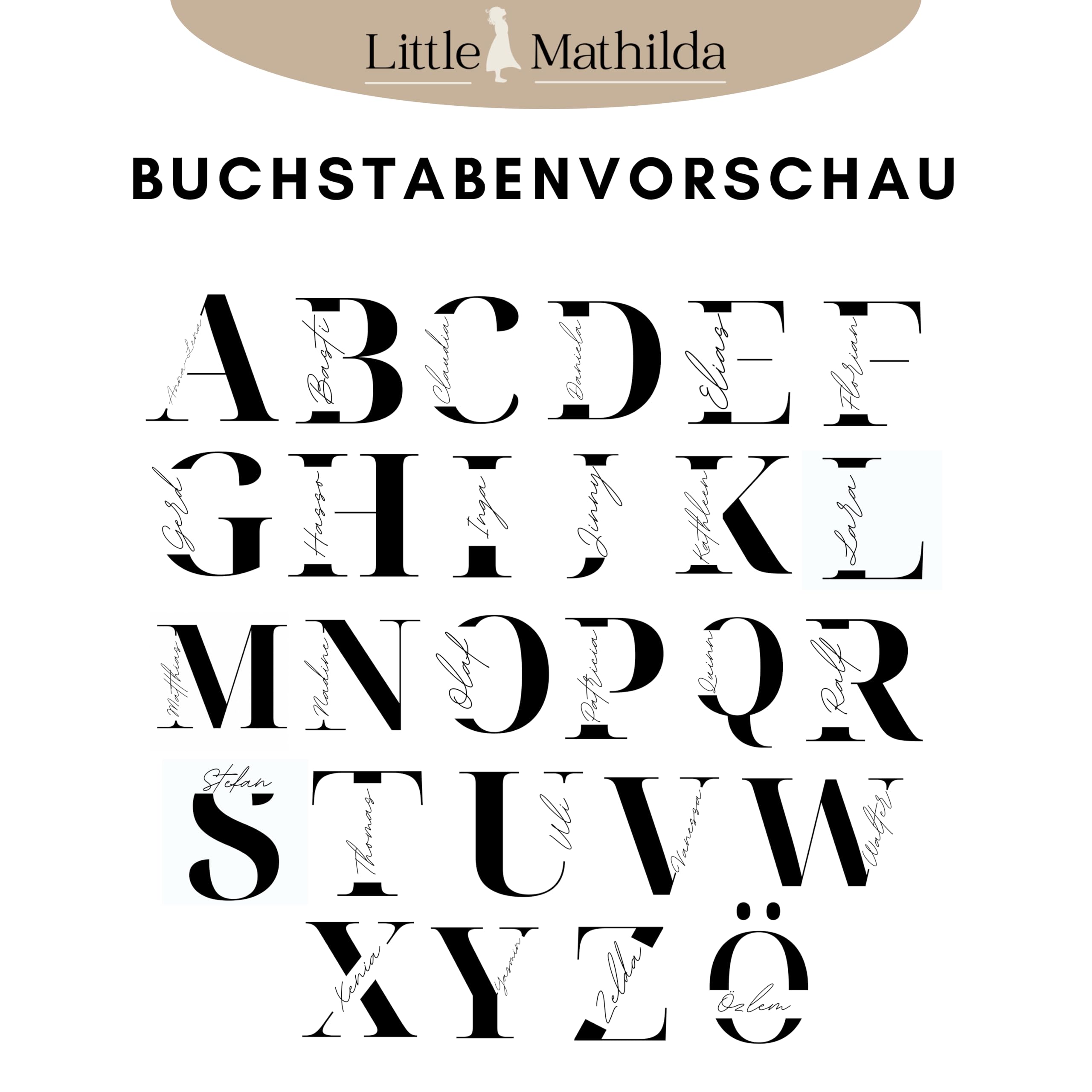 Little Mathilda Personalisierte Poster 3er Set Bilder – Hochzeitsgeschenk personalisiert, Jahrestag Geschenk für Ihn Wanddeko Wohnzimmer, Fotogeschenke personalisierte Geschenke (3er Set 70x50cm)
