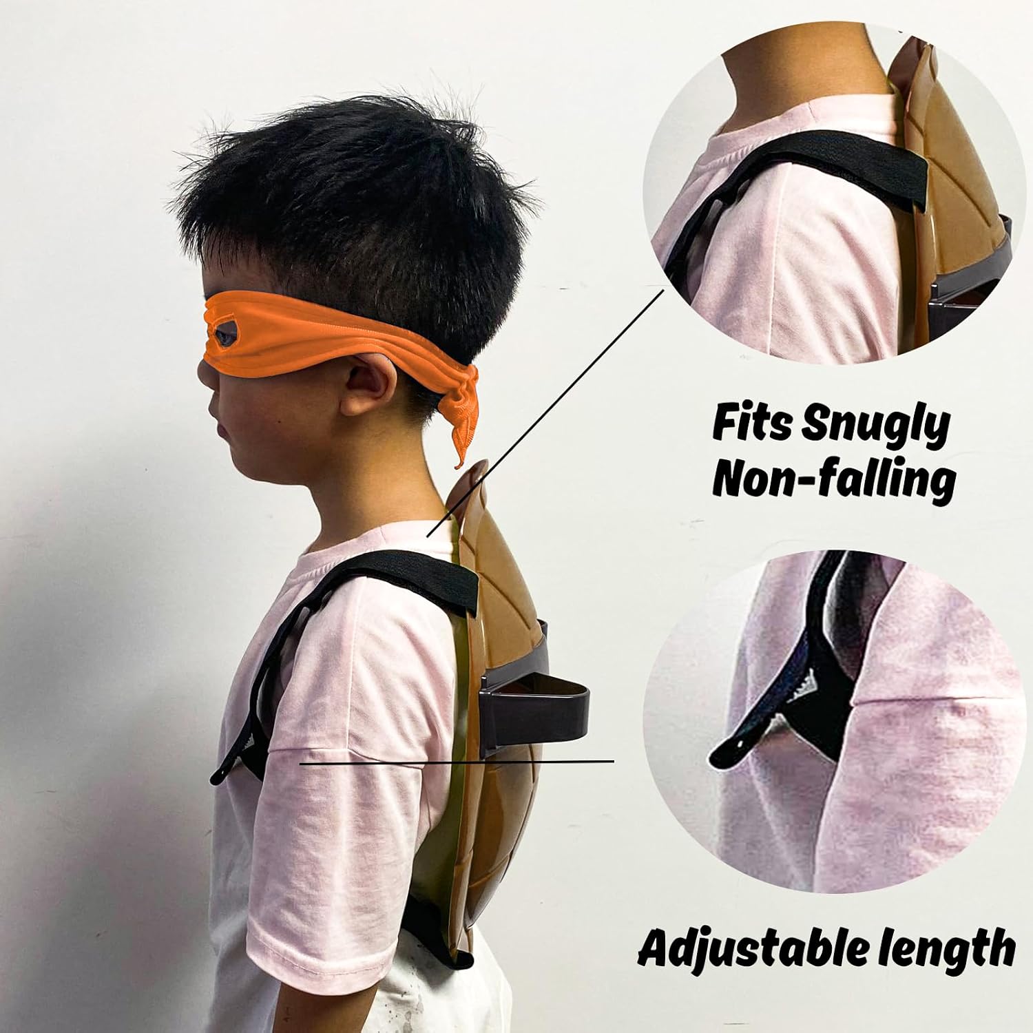 BUUFAN Turtle Shell Costume Set - Perfect for Kids' Birthday Parties and Halloween - Image 3