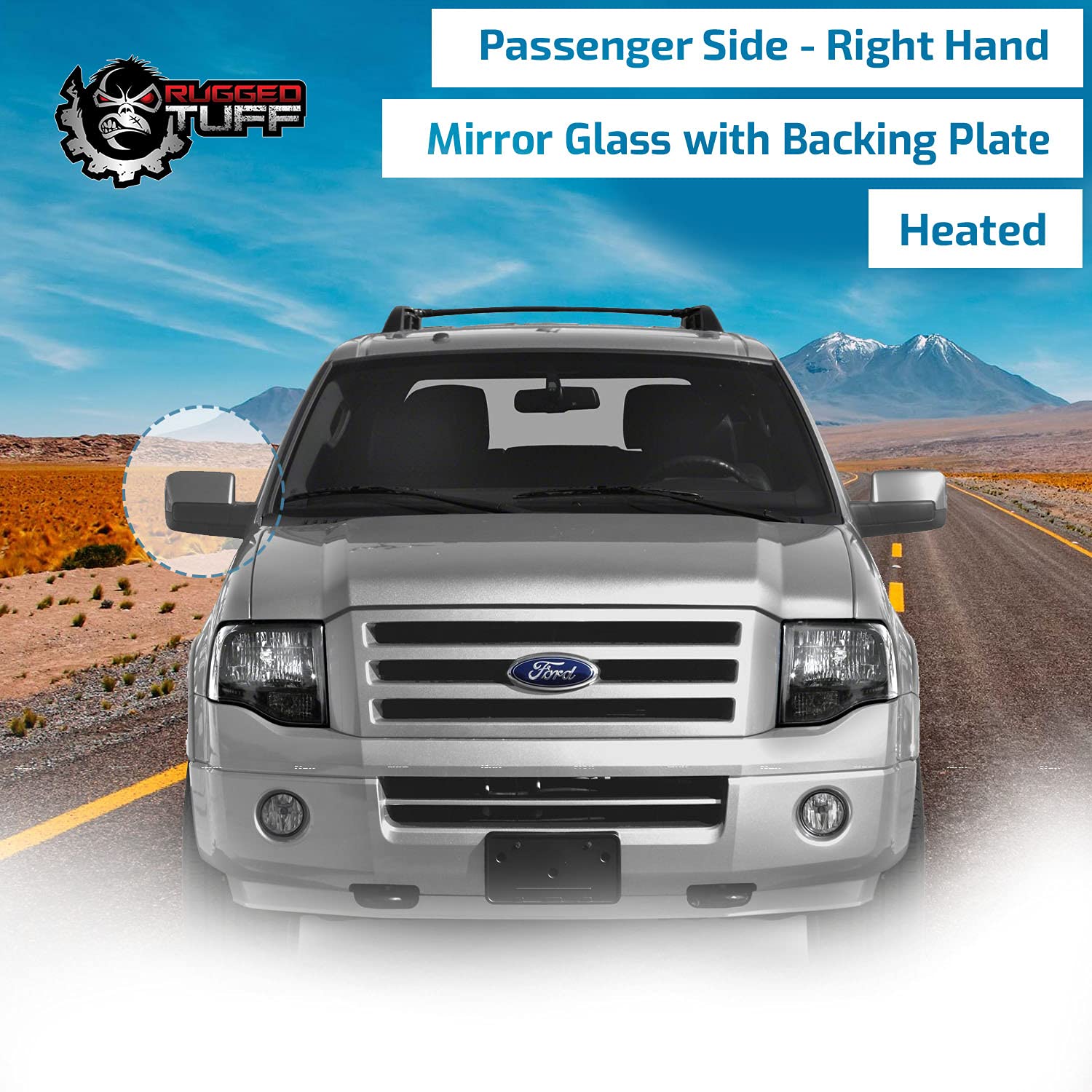Expedition Mirror 2007-2011 Driver Side Power Heated Mirror For Ford Expedition 2007-2011 - With Signal & Puddle Lights Ford Expedition Side Mirror