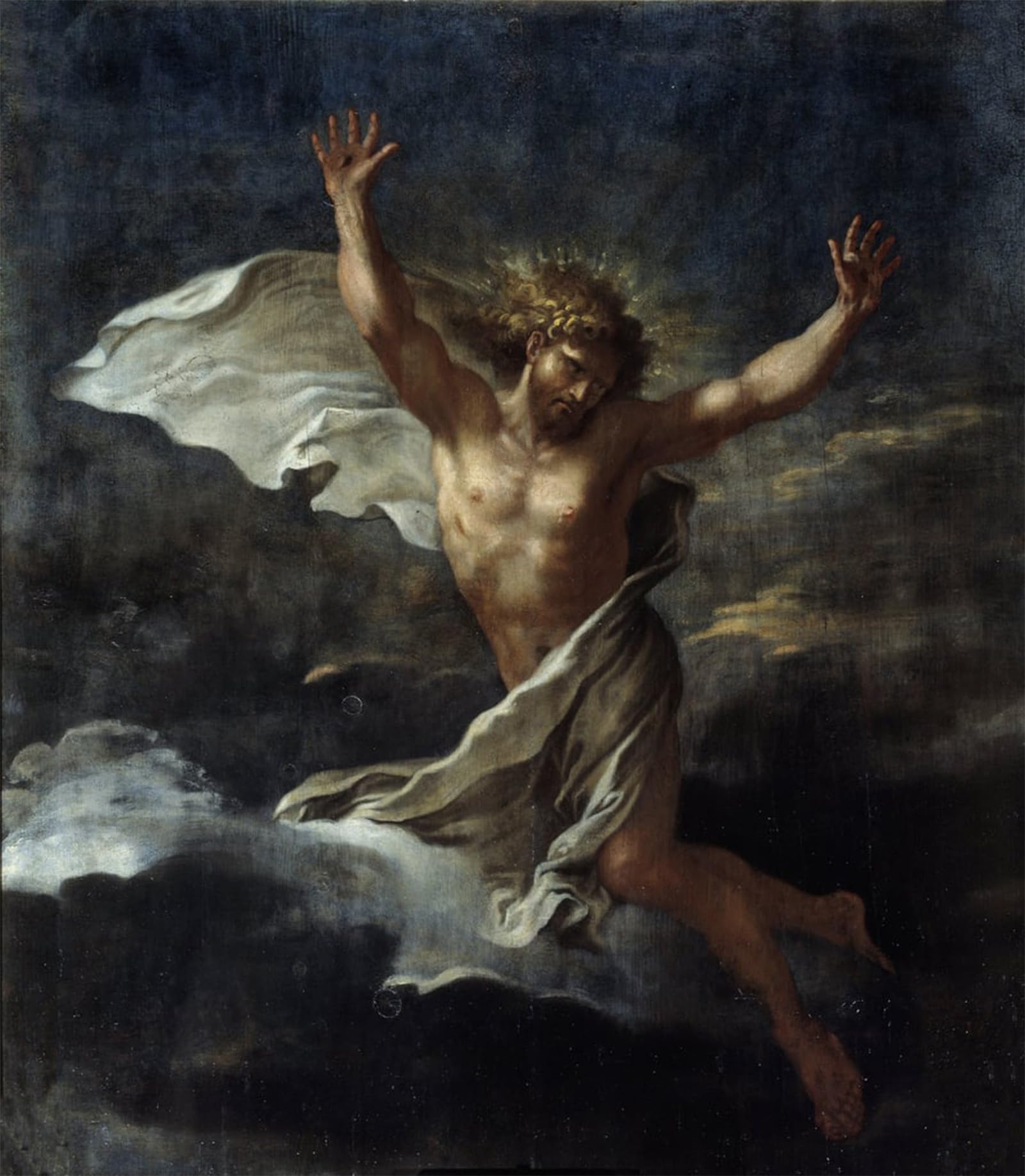 Artxlxxbn No Frame Famous Prints Artwork Pictures Poster Painting Art The Resurrected Christ Painting By Salvator Rosa Artwork Landscape Pictures For Home Decor 60X90cm