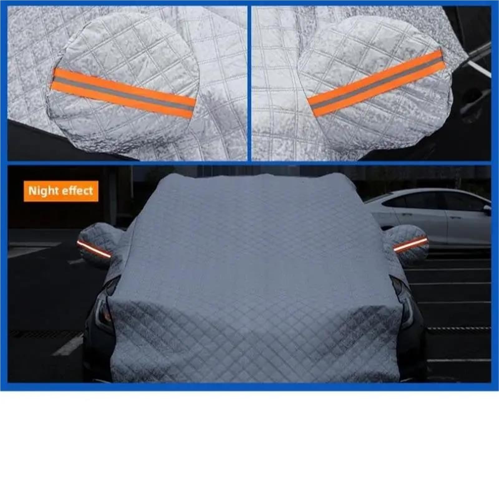 Parabrezza Anteriore per Scudo da Neve per Auto, finestre di Copertura in Inverno con Indumenti ispessiti all'Interno Copri Parabrezza Auto Inverno