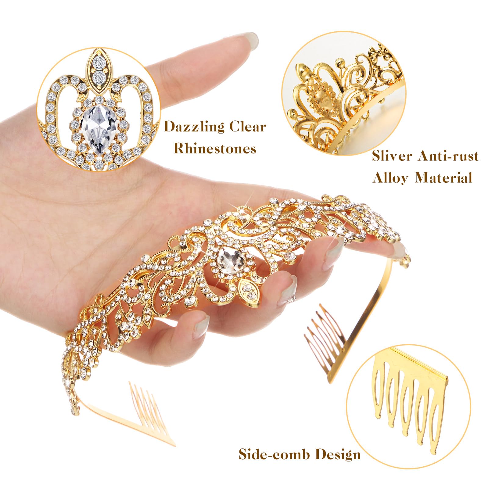 Amazon.com: Tigeen 20 Pcs Crystal Tiara Crowns Princess 