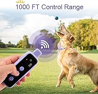 Vista 4 de Bousnic Collar de entrenamiento para perros con descarga eléctrica para 2 perros - (3.6 a 54.4 kg) Collar de entrenamiento para perros impermeable