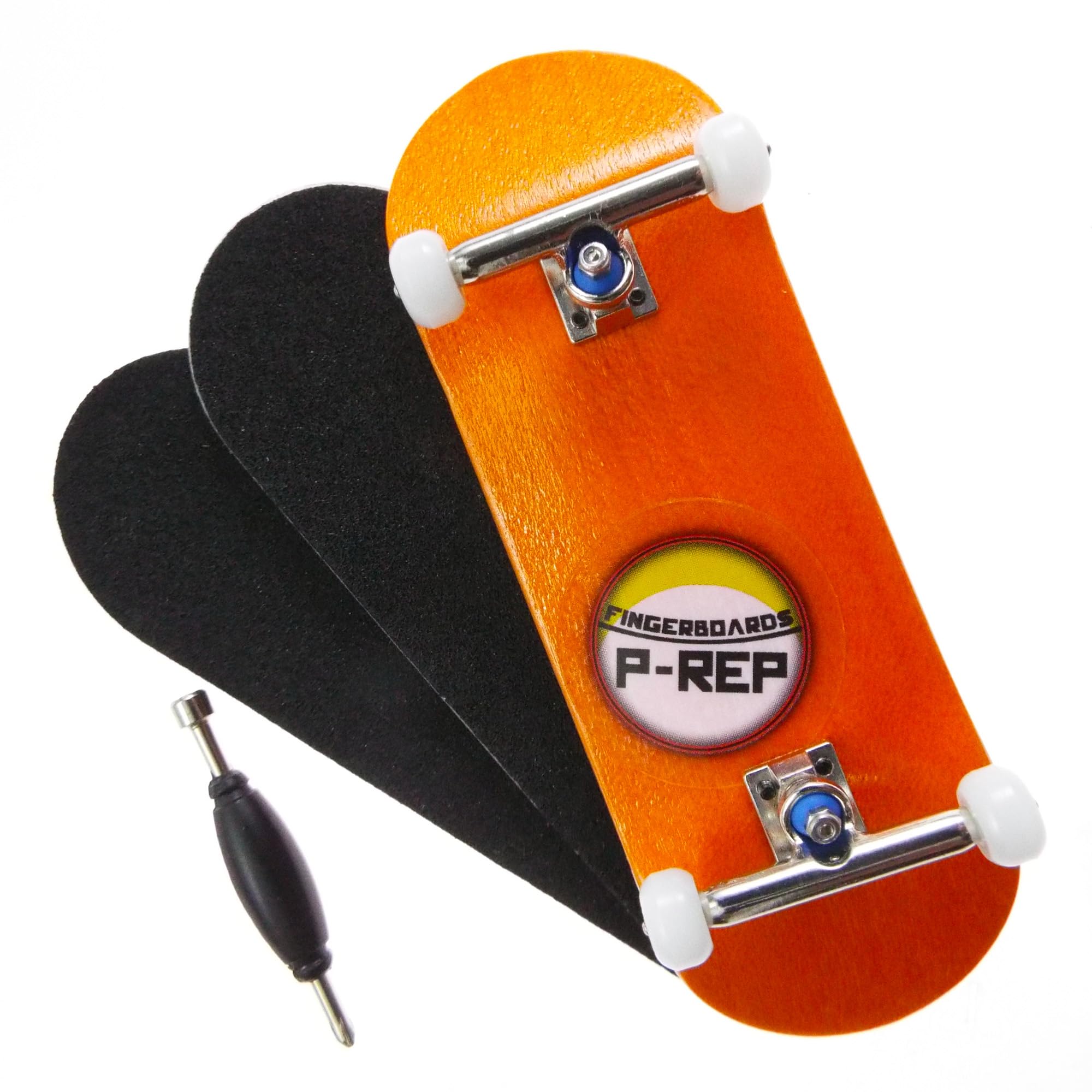 P-REP V2 Performance Complete Wooden Fingerboard - Dyed (32mm x 97mm, Orange)