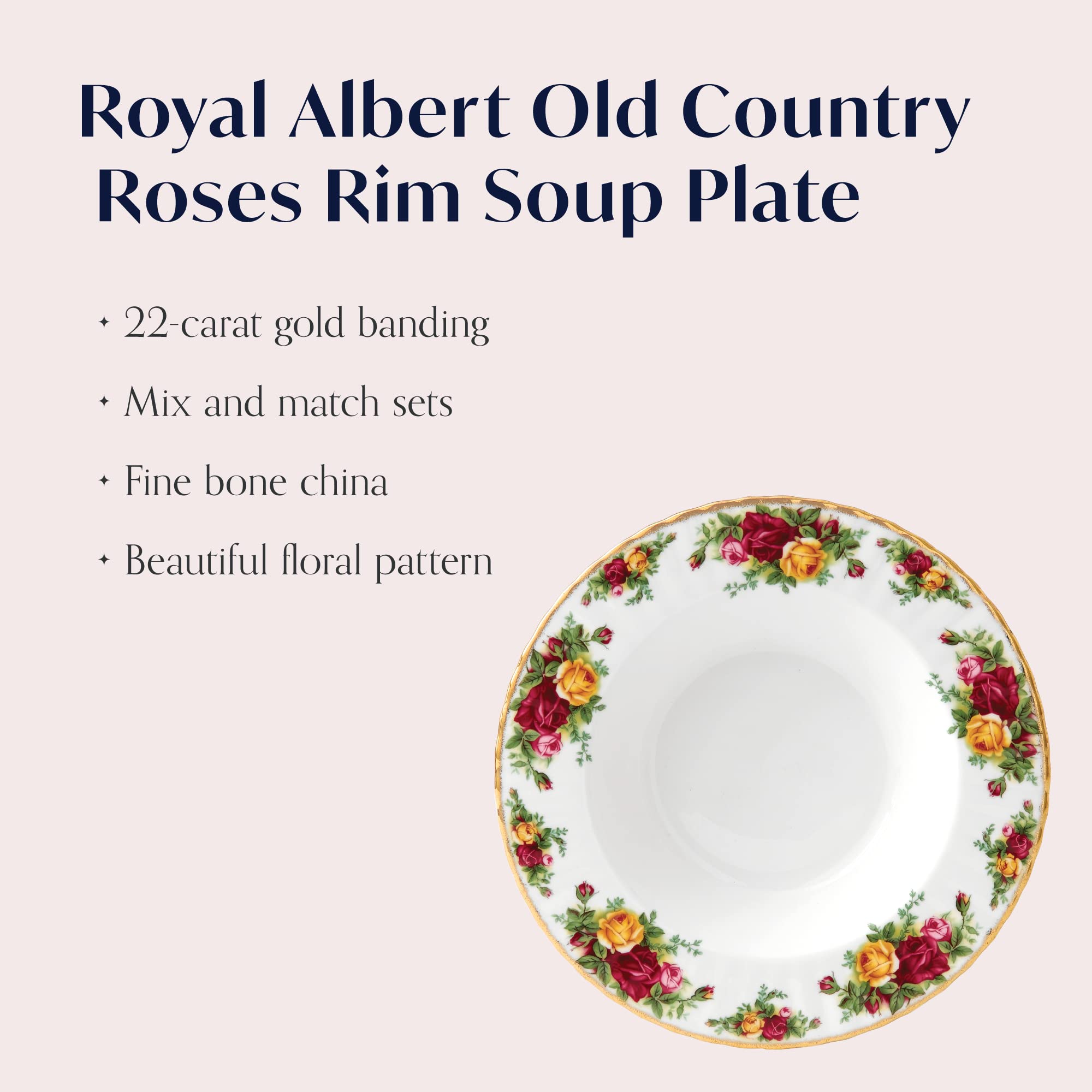 Royal Albert Old Country Roses talerz na obręcz prezent