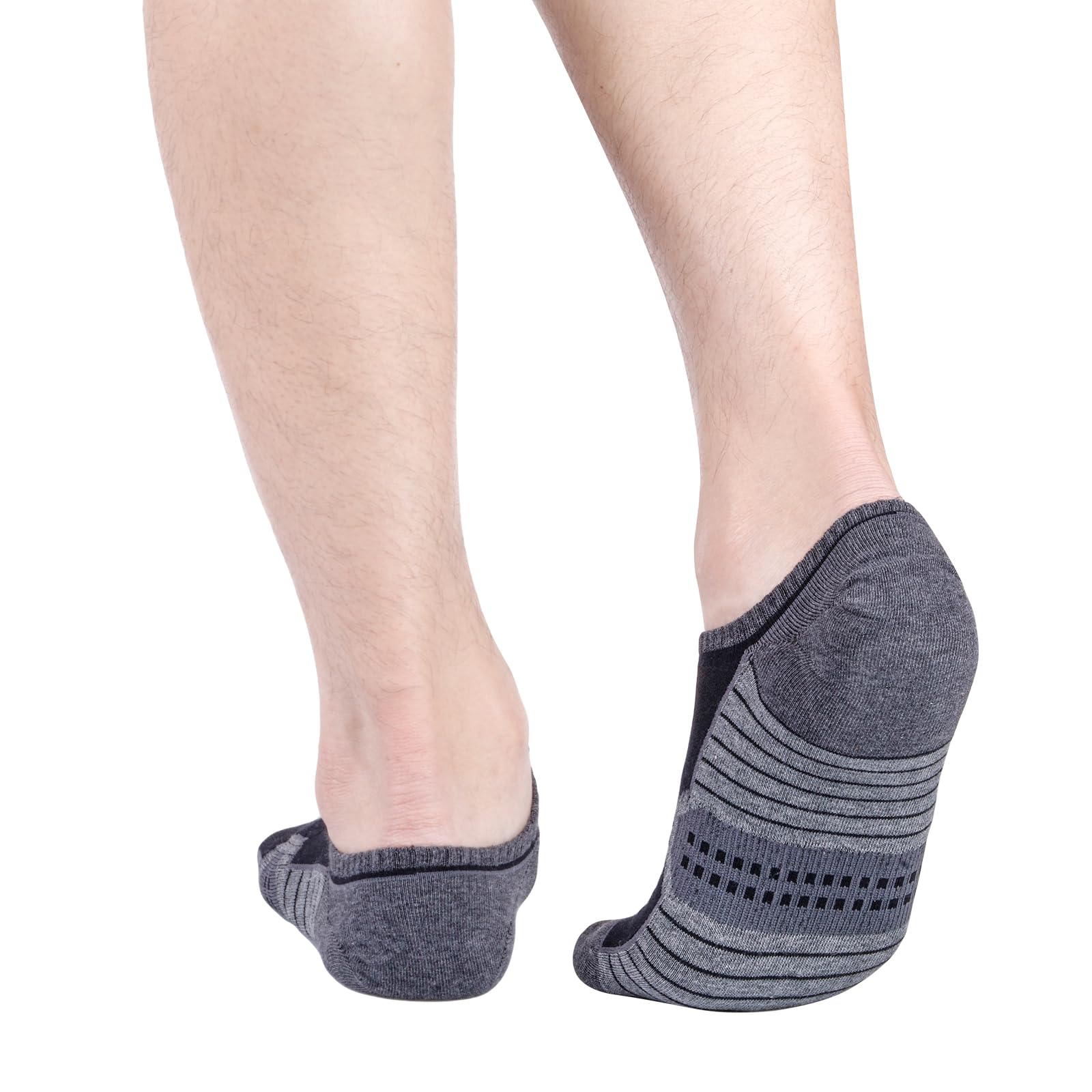 Men's No Show Trainer Socks Breathable Anti-Odor Lightweight Casual Low Cut Invisible Ankle Socks for Sneaker Canvas Shoes, 6 Pairs
