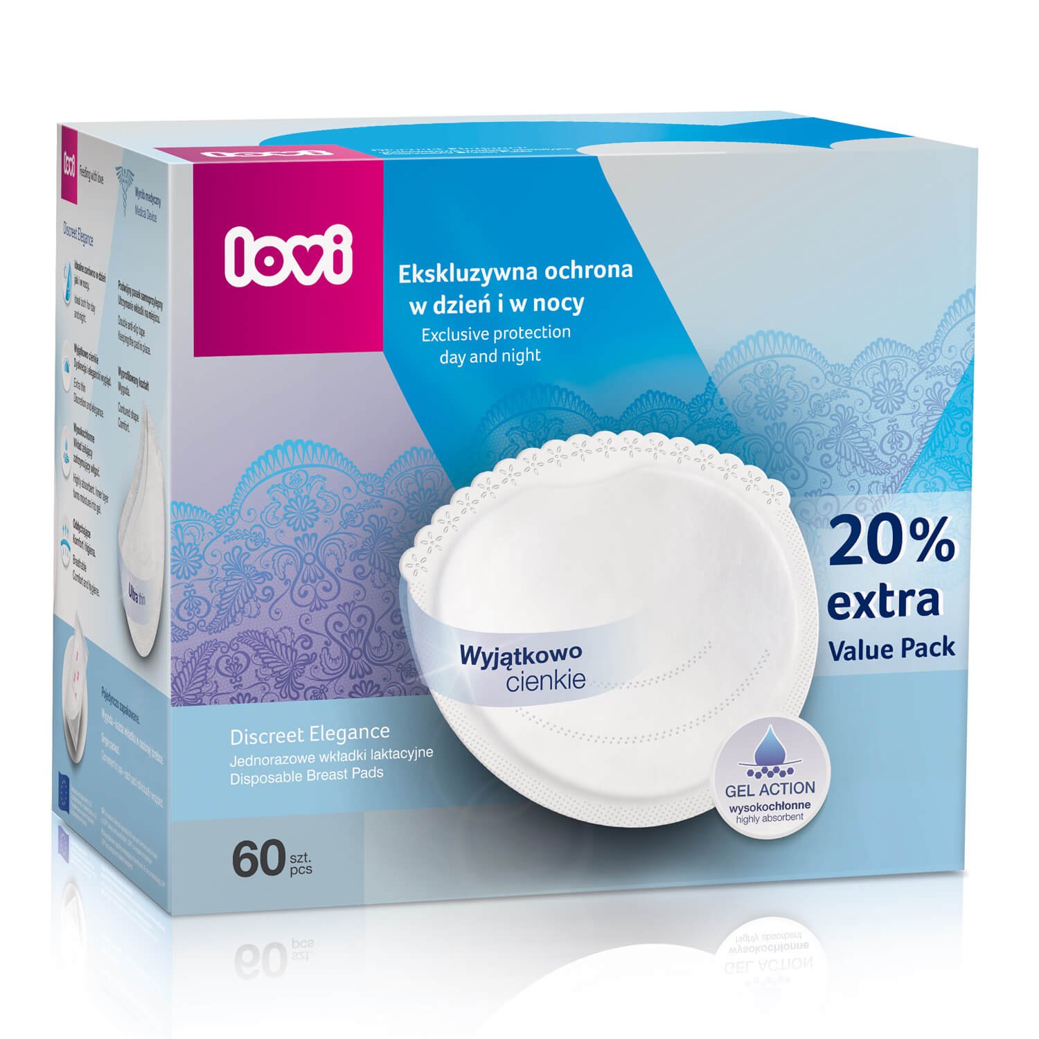 LOVI Breast Pads Discreet Elegance 60 Pcs