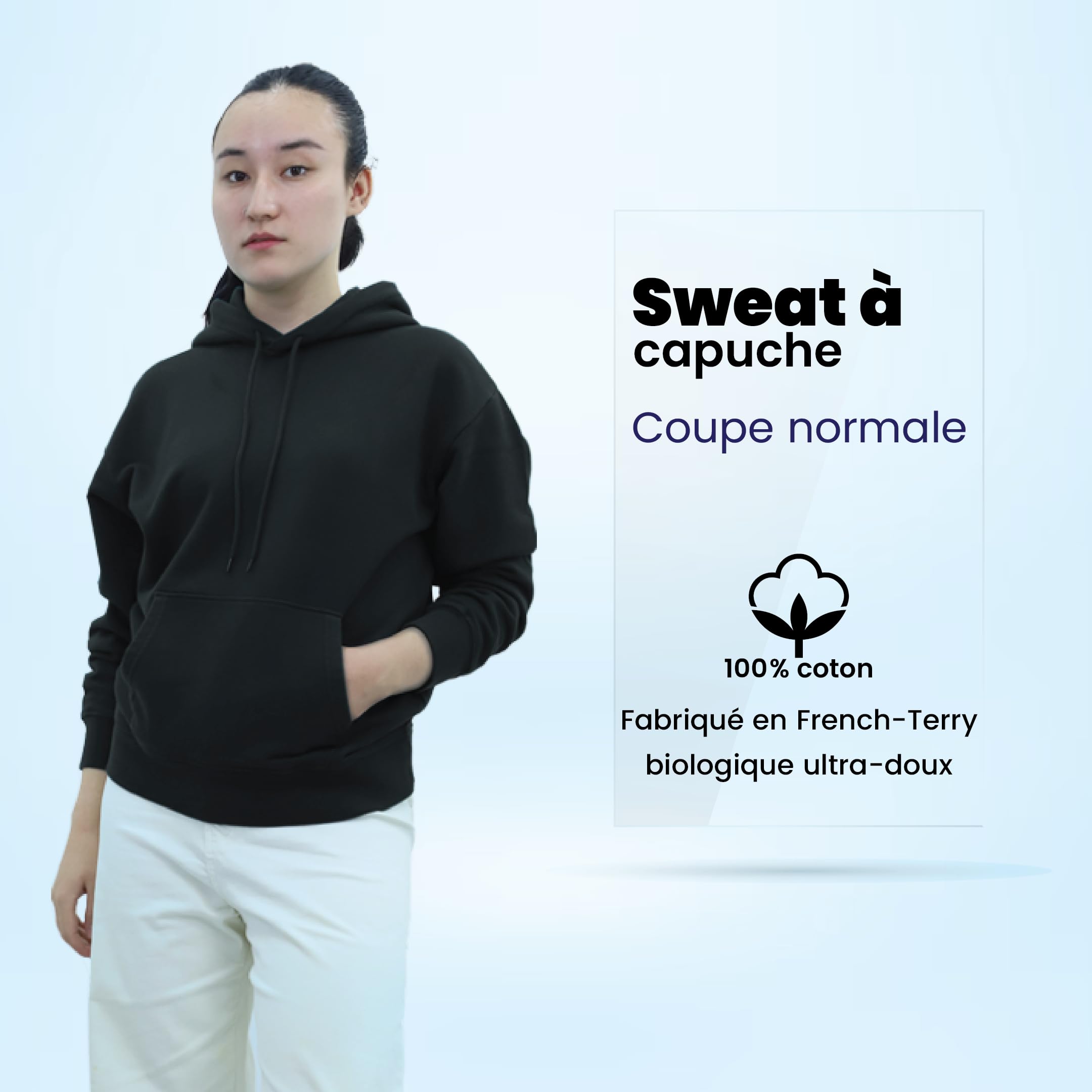 SoftSpun Coupe Standard Sweats à Capuche pour Femme | Sweats à Capuche 100% Coton French Terry | Sweats à Capuche pour Femme