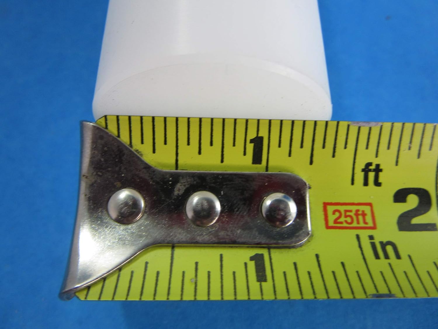 12" SOLID Industrial grade Nylon Meat Grinder Stomper Pusher for meat grinder. 1 7/8" Diameter. MEASURE the hole in your meat pan prior to purchase. NO RETURNS on this item.