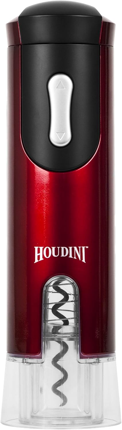 Houdini Electric Corkscrew (Metallic Red)