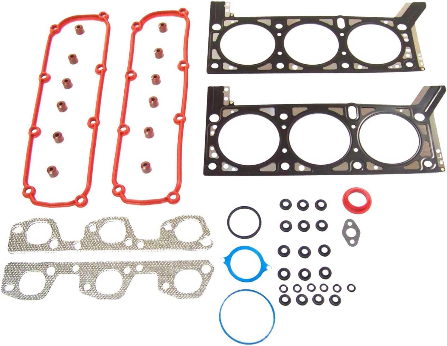 DNJ HGB1168 Cylinder Head Gasket set with Head Bolt Kit For 2007-2011 Jeep Wrangler 3.8L 3778cc 231cid V6 OHV