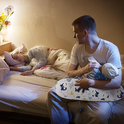 Miniatura 6 de Little Grape Land Nueva almohada de lactancia para lactancia, almohada de lactancia más grande y posicionador con funda extraíble para más apoyo,