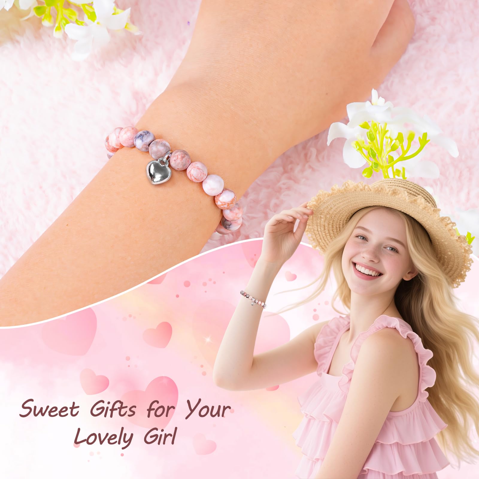 Frerdui 16 Year Old Girl Gifts – 16th Birthday Gift Set for Teen Girl, Cute Present Ideas for 16 Year Old Daughter Granddaughter Niece, Trendy 16th Birthday Decorations, Jewelry, Cup & Accessories