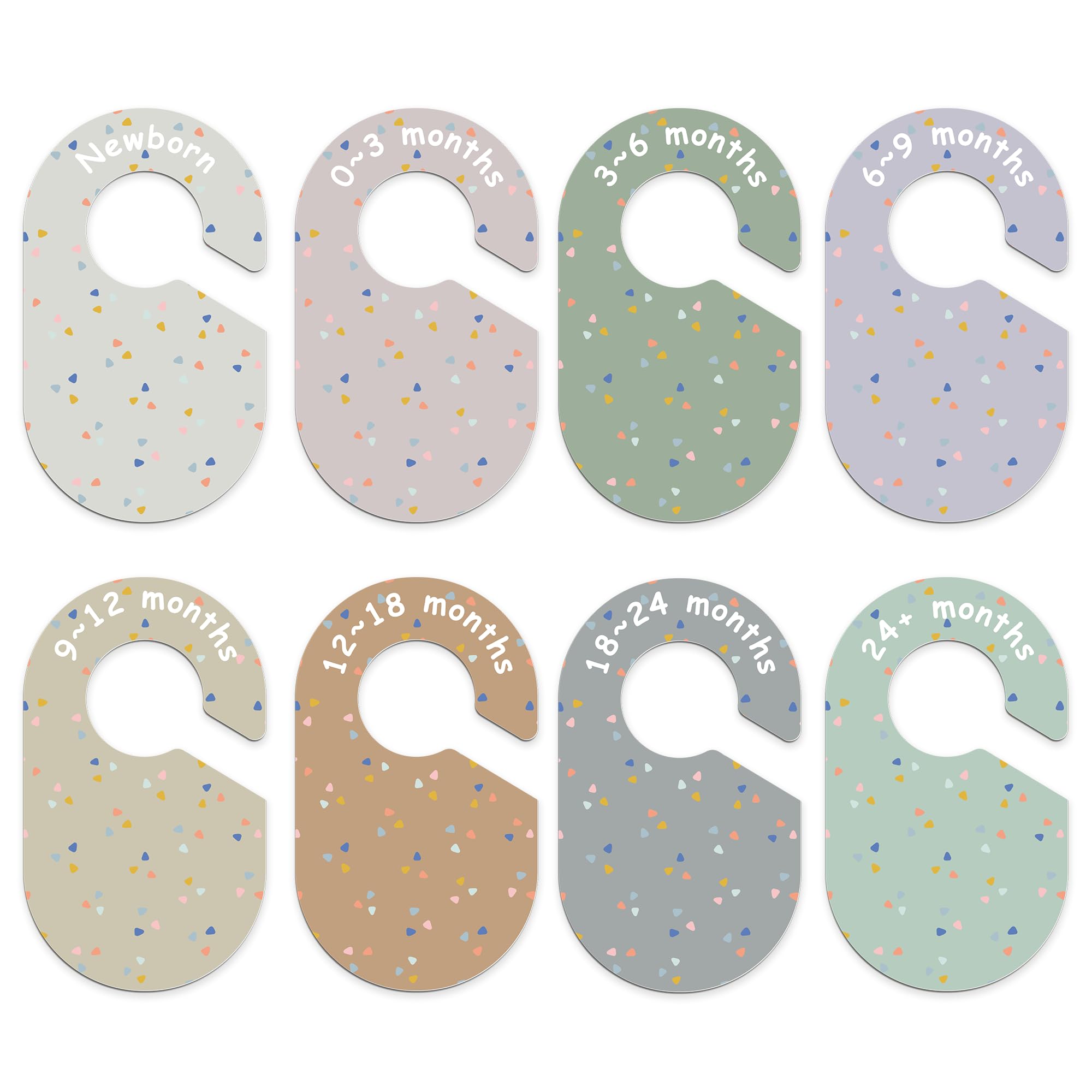 BESTOCEAN Set of 8 nursery closet dividers?baby clothes dividers for closet?baby closet organizer?baby clothes organizer?baby size closet dividers (triangle)