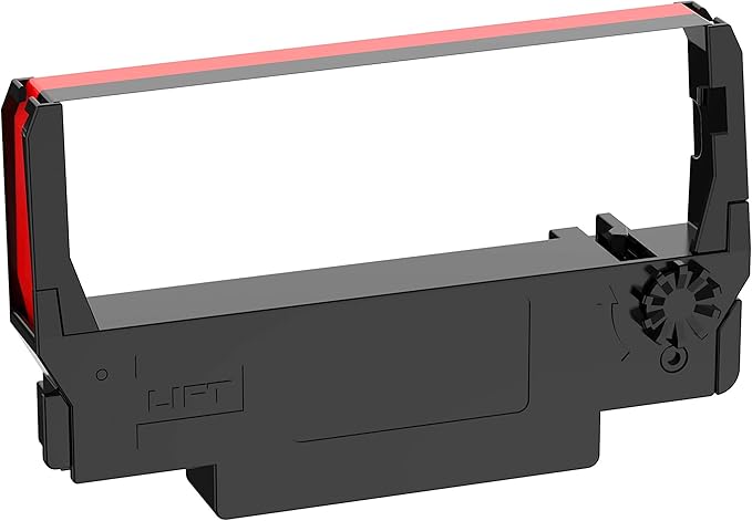 Cinta de Repuesto Bigger Compatible con ERC-30/34/38 (Negro y Rojo, 12 Paquete) miniatura 3
