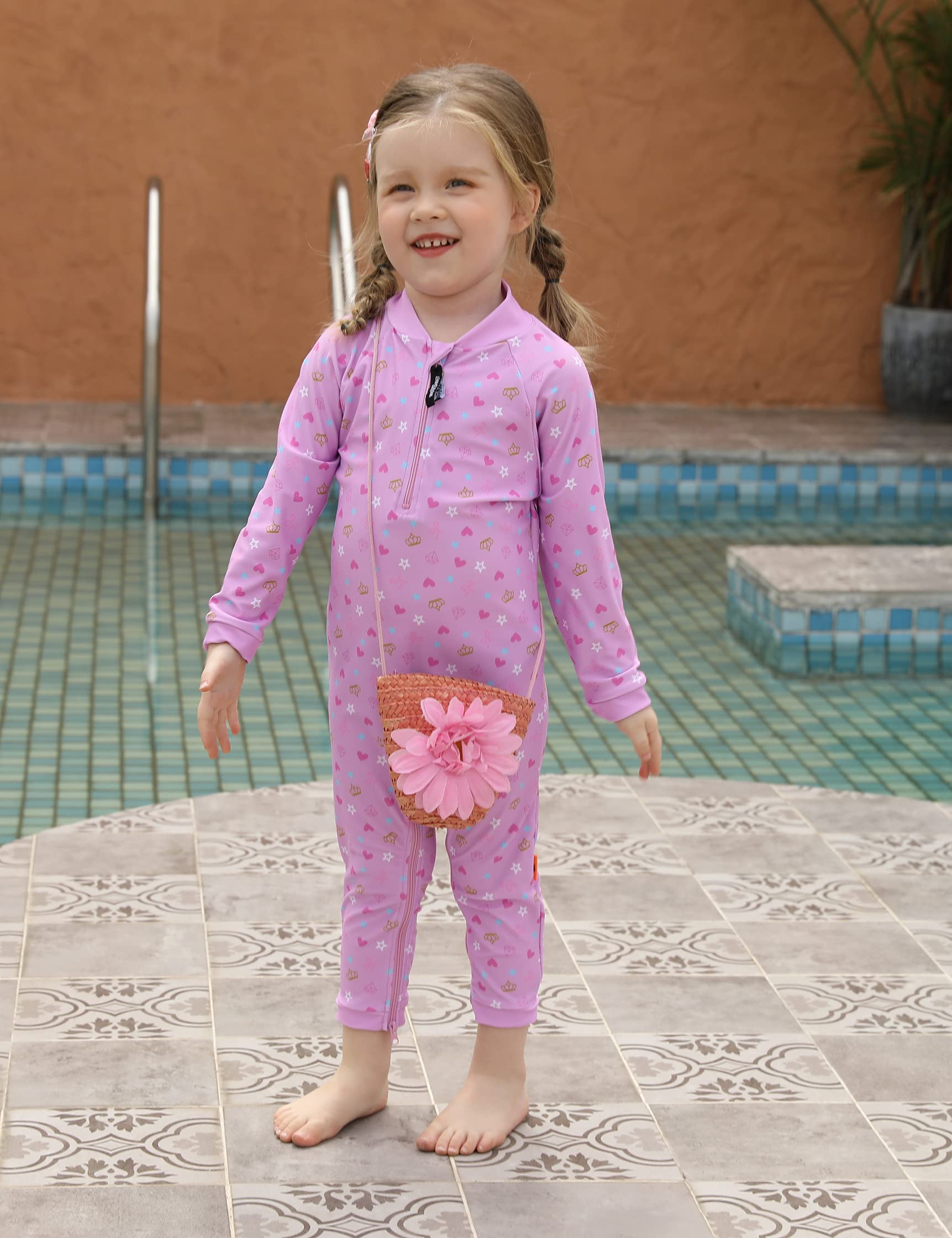 weVSwe Baby Toddler Boy Swimsuit Long Sleeve Baby Swimwear UPF 50+ Sun Protection Rash Guard Swimming Costume with Crotch Zipper 0-3 Years — view 87