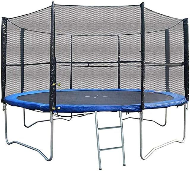BodyRip 10FT 8-Poled Trampoline Net | Premium Bounce Safety Replacement, Enlosure Netting | Includes Net Only, 4x5mm Polystyrene Mesh Holes