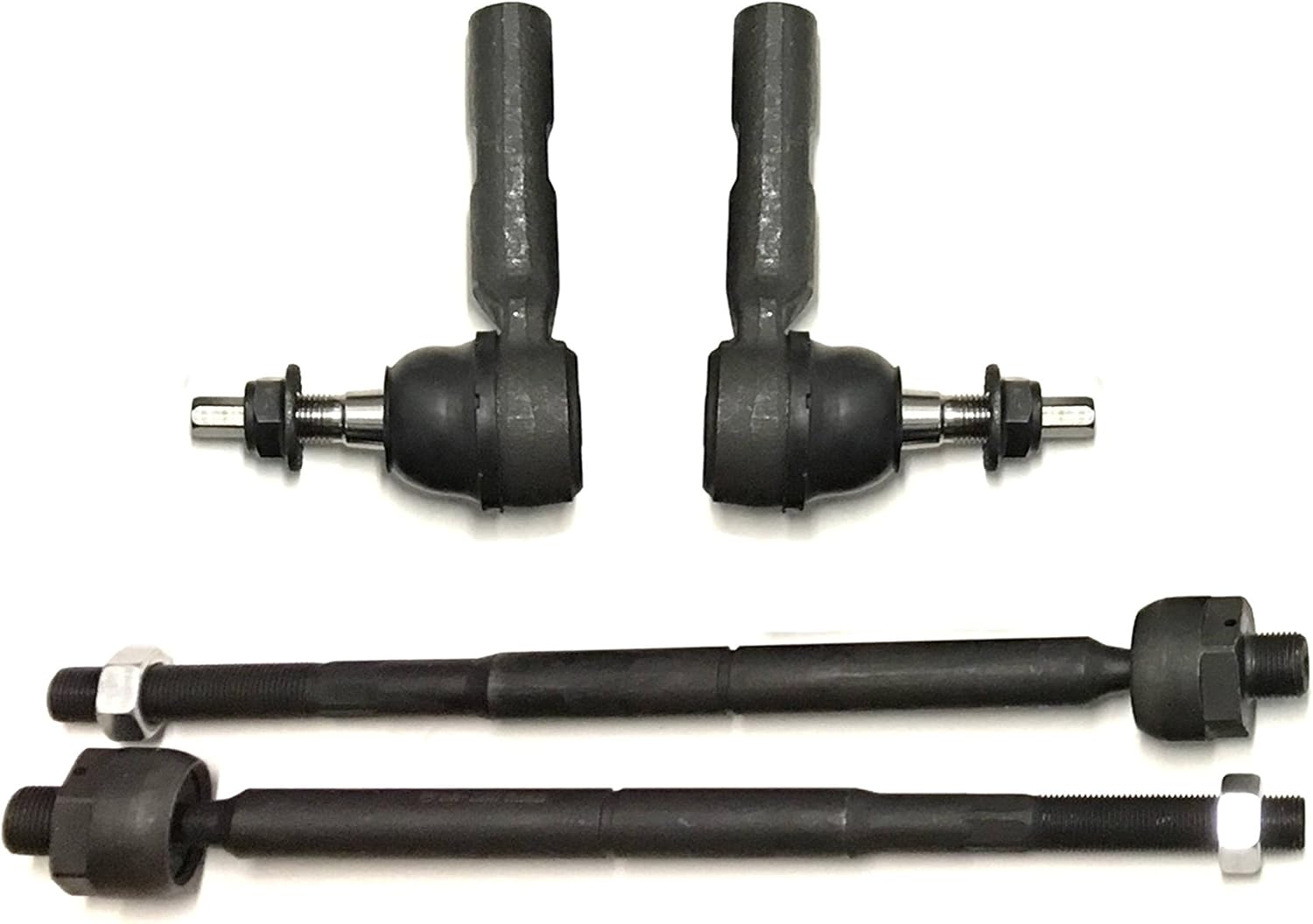 4 Pc Suspension Kit Outer & Inner Tie Rod Ends ES3571 EV80702 Compatible with 2005-2010 Chrysler 300 Dodge Charger Magnum - PartsW
