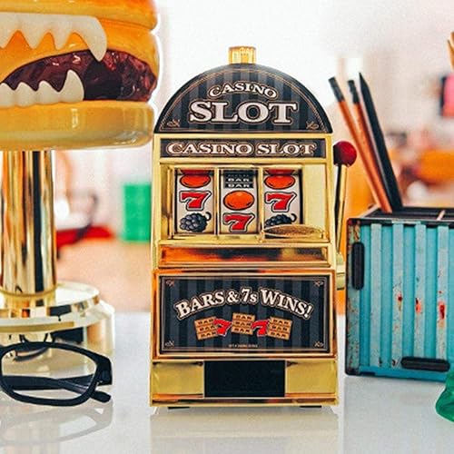 Miniatura 4 de Mini máquina tragamonedas, Nostalgia Retro Arcade, Banco de monedas, máquina de juego portátil de mano, juguete con luces y sonidos, máquina