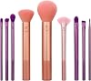 Real Techniques Insta Artist Brush Set, Face, Cheek and Eye Brush Set, Makeup Brush Set, Foundation, Blush, Bronzer, Concealer and Eyeshadow, Professional Quality Makeup Tools, 9 Piece Set
