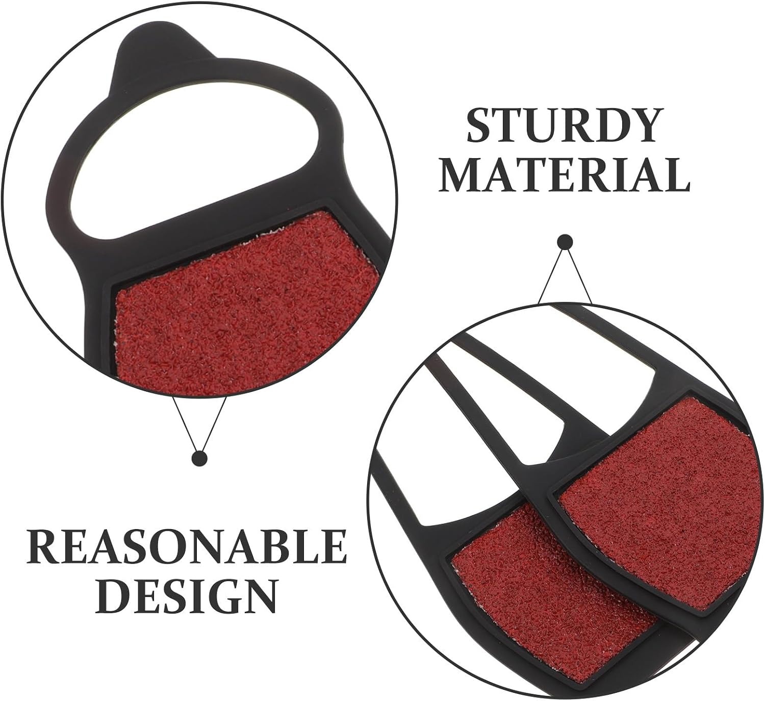 BESTOYARD 3pairs Non Slip Ice Cleats for Walking Shoes and Sneakers with Abrasion-Resistant Silicone Material, Easy to Carry Winter Hiking and Mountaineering Snow Traction Grippers