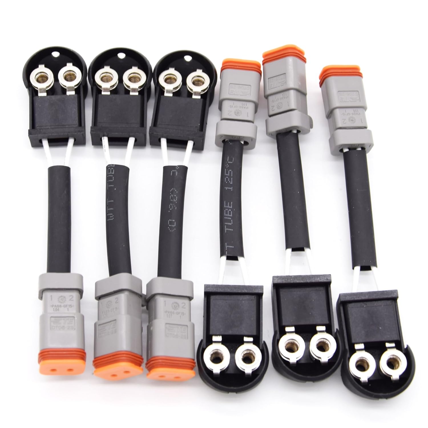 6PCS 3803682 3076256 Injector Electrical Connector Wiring Harness Compatible with Cum-mins N14 L10 ISM11 QSM