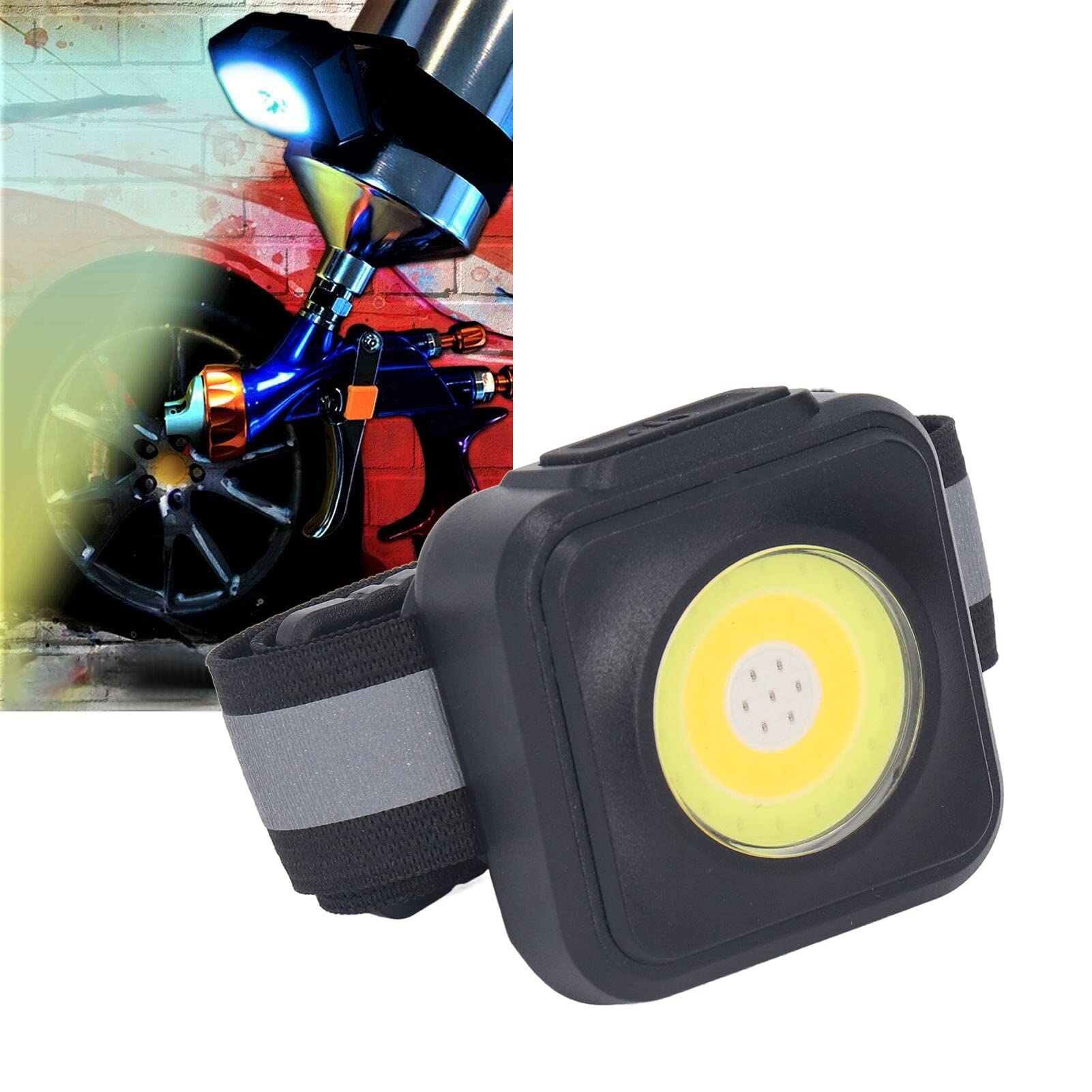Automotive Spray Paint Gun Light, Practical USB Car ABS Portable Paint Spary Gun Light for Garage