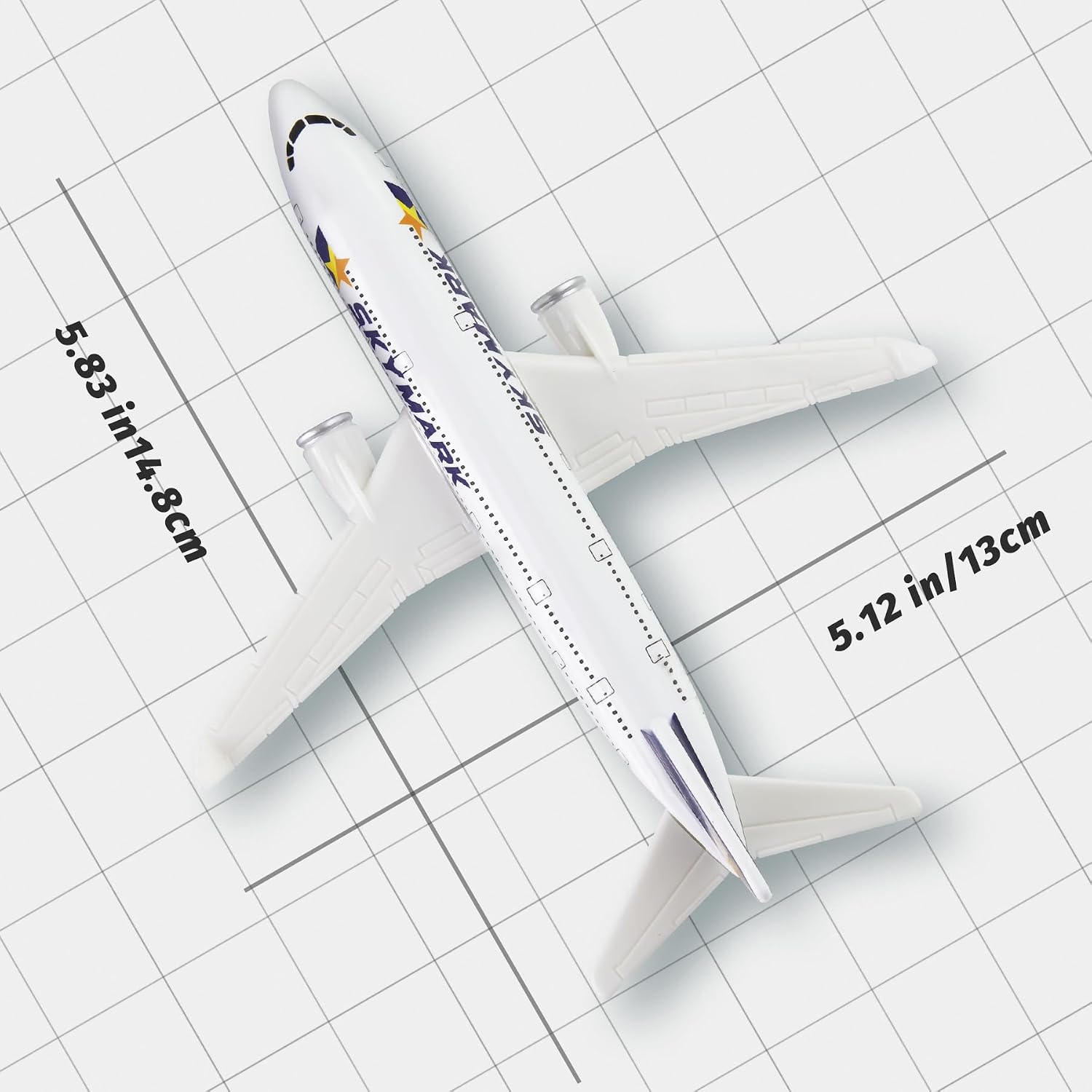 HANGHANG 1/400 Skymark Plastic Airplane Model Suitable for Collections and Display