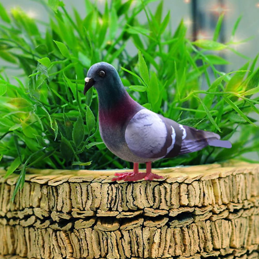2 Pezzi di Decorazioni di piccioni di Simulazione, Accessori per la Fotografia, Modelli di piccioni per la Decorazione del Giardino casa, Sfondo di ripresa, Statuette di piccioni Impermeabili