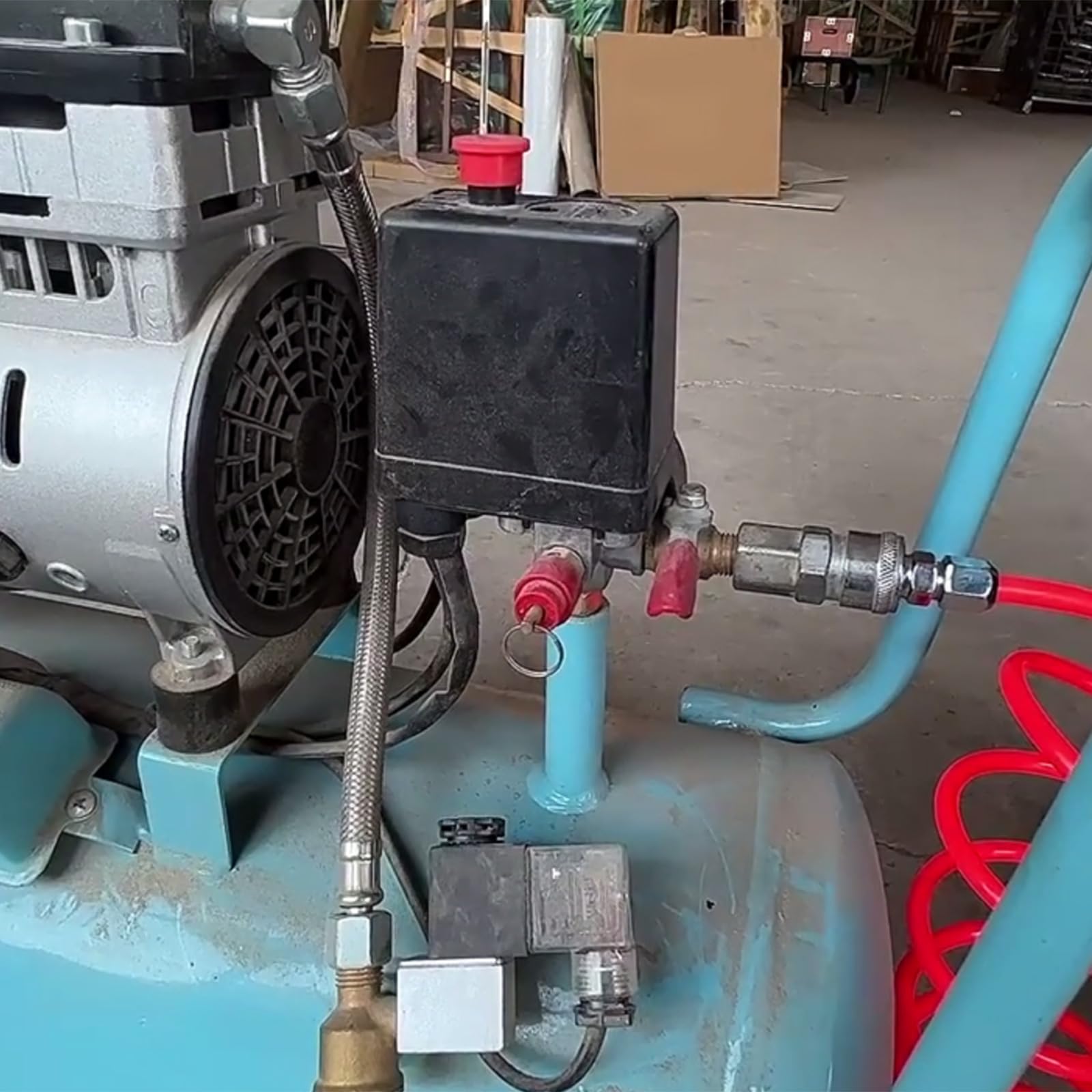 Valvole regolabili di grado industriale con doppi calibri Doppio Display Pressione Rubinetto di controllo Fissaggio rapido per sistemi di tubi Kit valvole di controllo della pressione