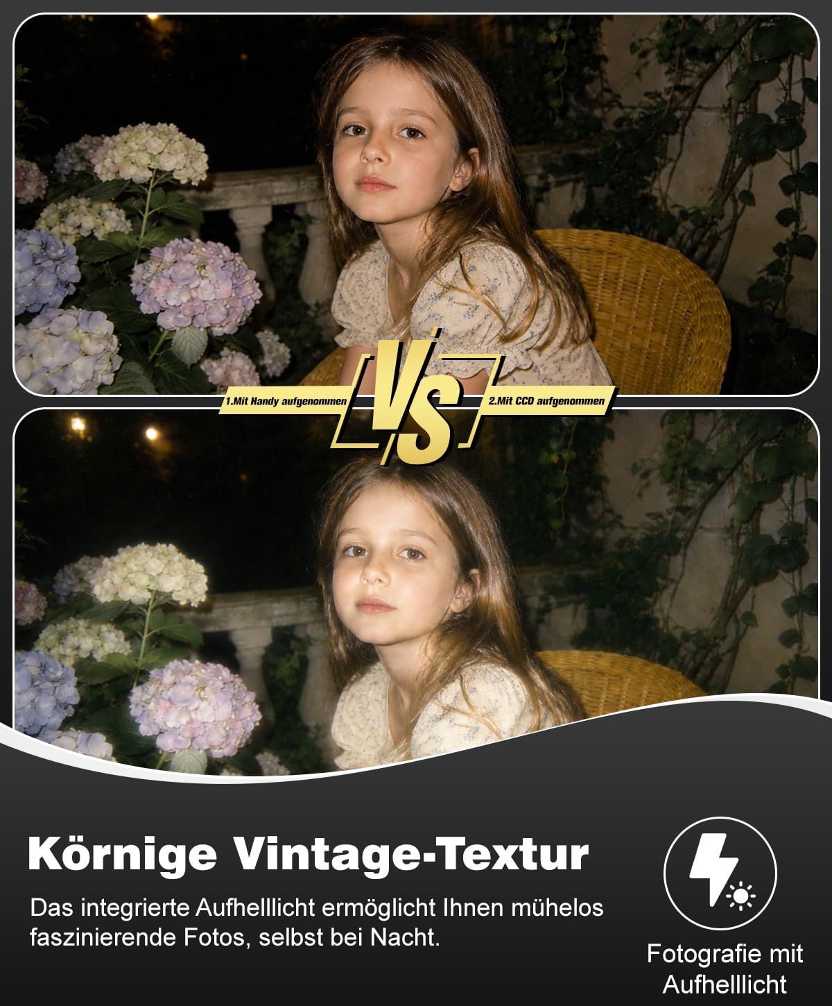 Fotocamera digitale 1080P per fotografia, messa a fuoco automatica, 50 MP, fotocamera vlogging con anti-shake, zoom compatto 16X e punto di scatto, fotocamera digitale per adolescenti, adulti