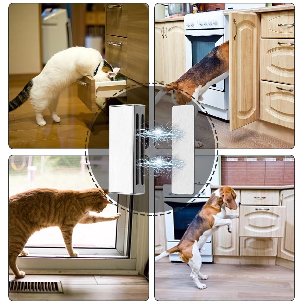 6 Calamite Per Mobili Autoadesive - Chiusura Magnetica Potente Per Porte E Ante | In Acciaio Inox - Foto 9