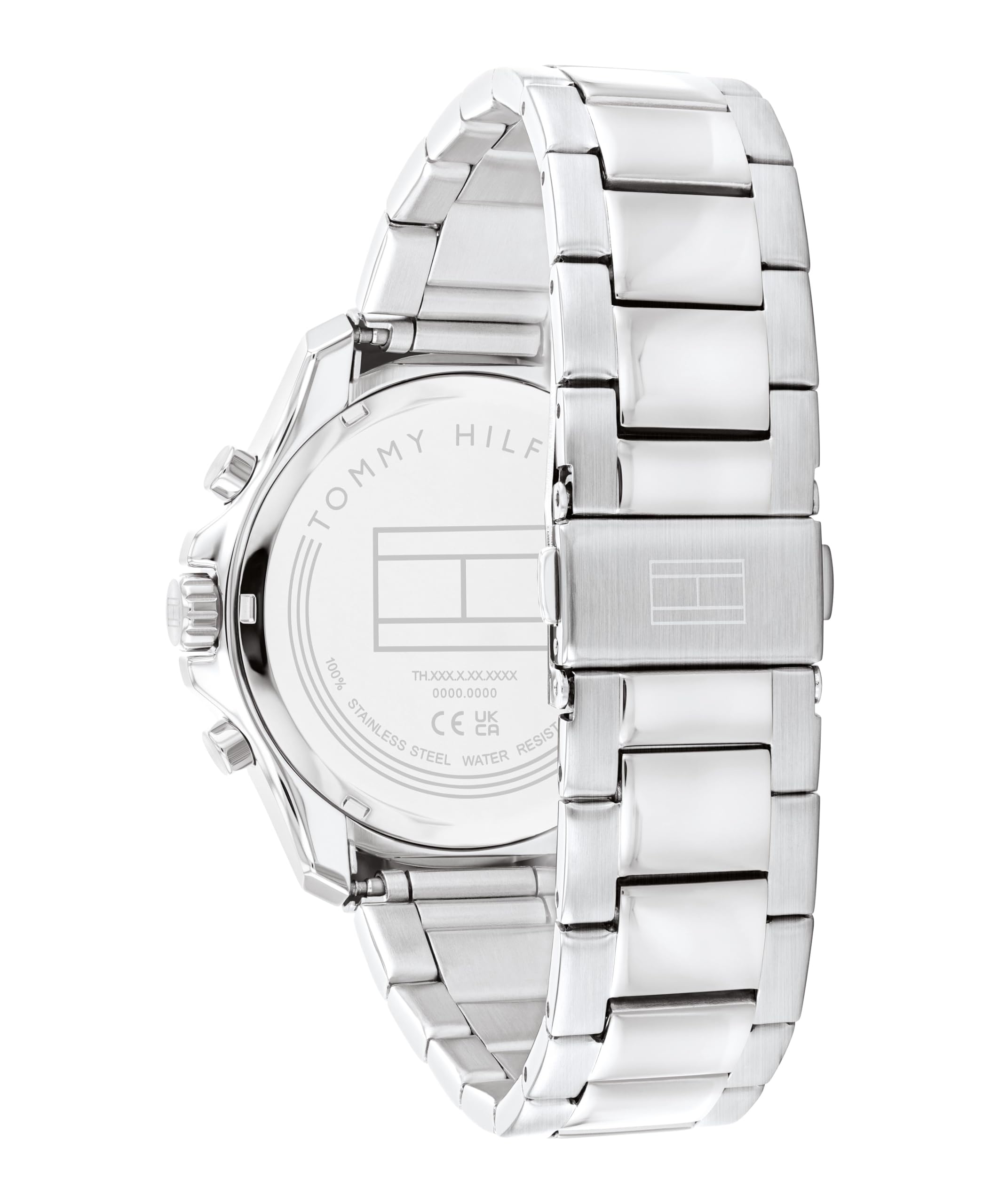 Tommy Hilfiger Orologio Analogico Multifunzione al Quarzo da Uomo con Cinturino in Acciaio Inossidabile