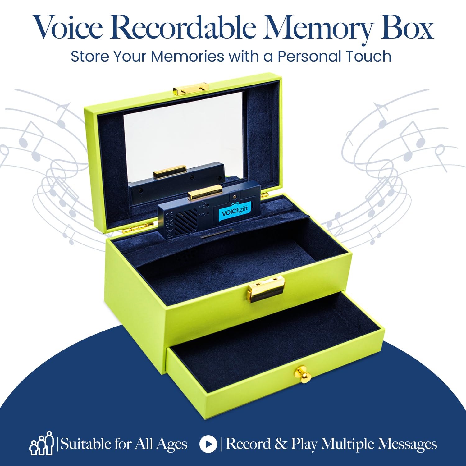 Amazon.com: VOICEGIFT Memory Box, Recordable Memory Box with