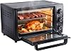 Electric Mini Oven 32L,Convection Oven Countertop 1500W Electric Cooker & Grill Adjustable 0-230℃ Temperature Control Multiple Heating Modes Two-layer Baking 60-Minute Timer Easy to Clean UK