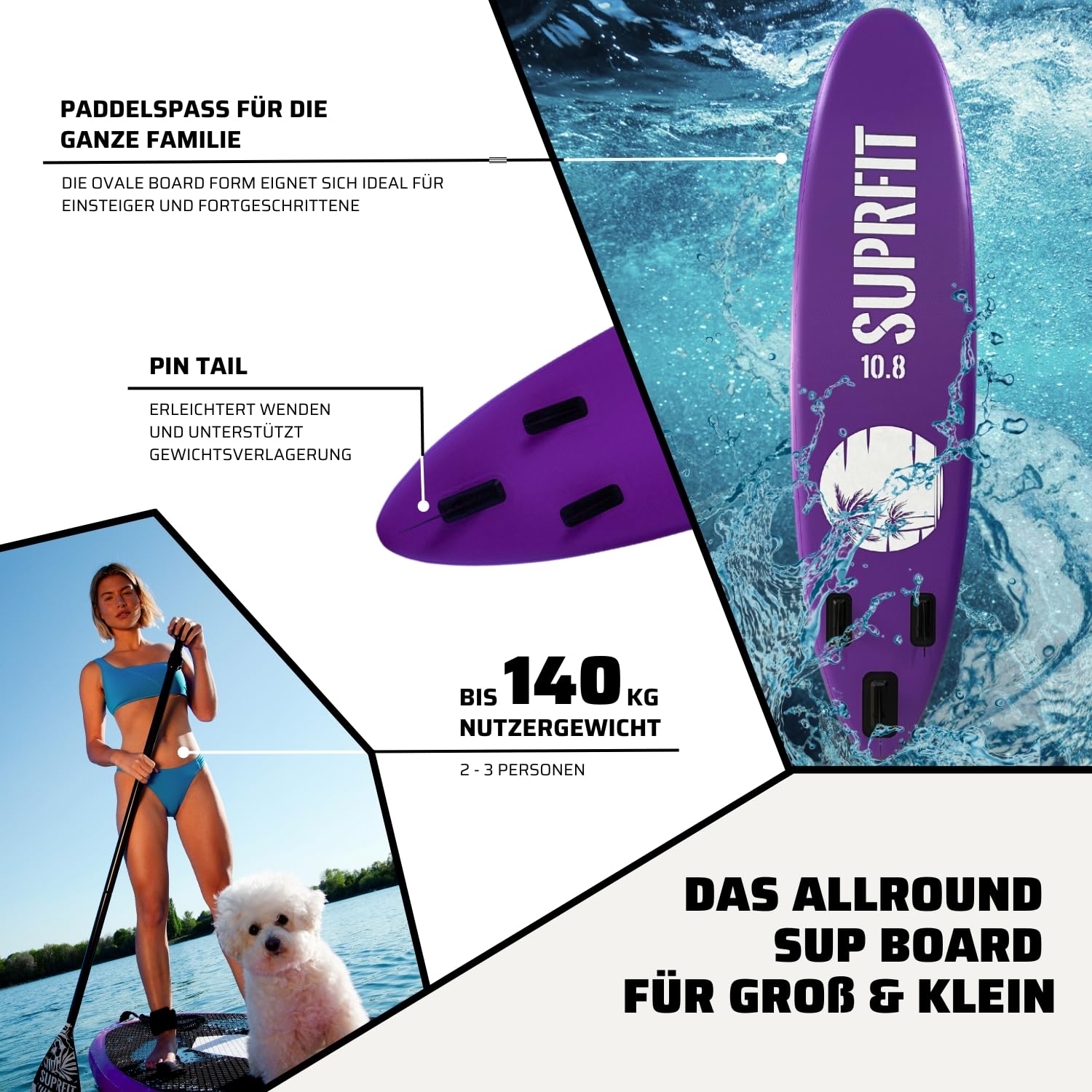 Suprfit Stand-Up-Paddling Board Halia Purple