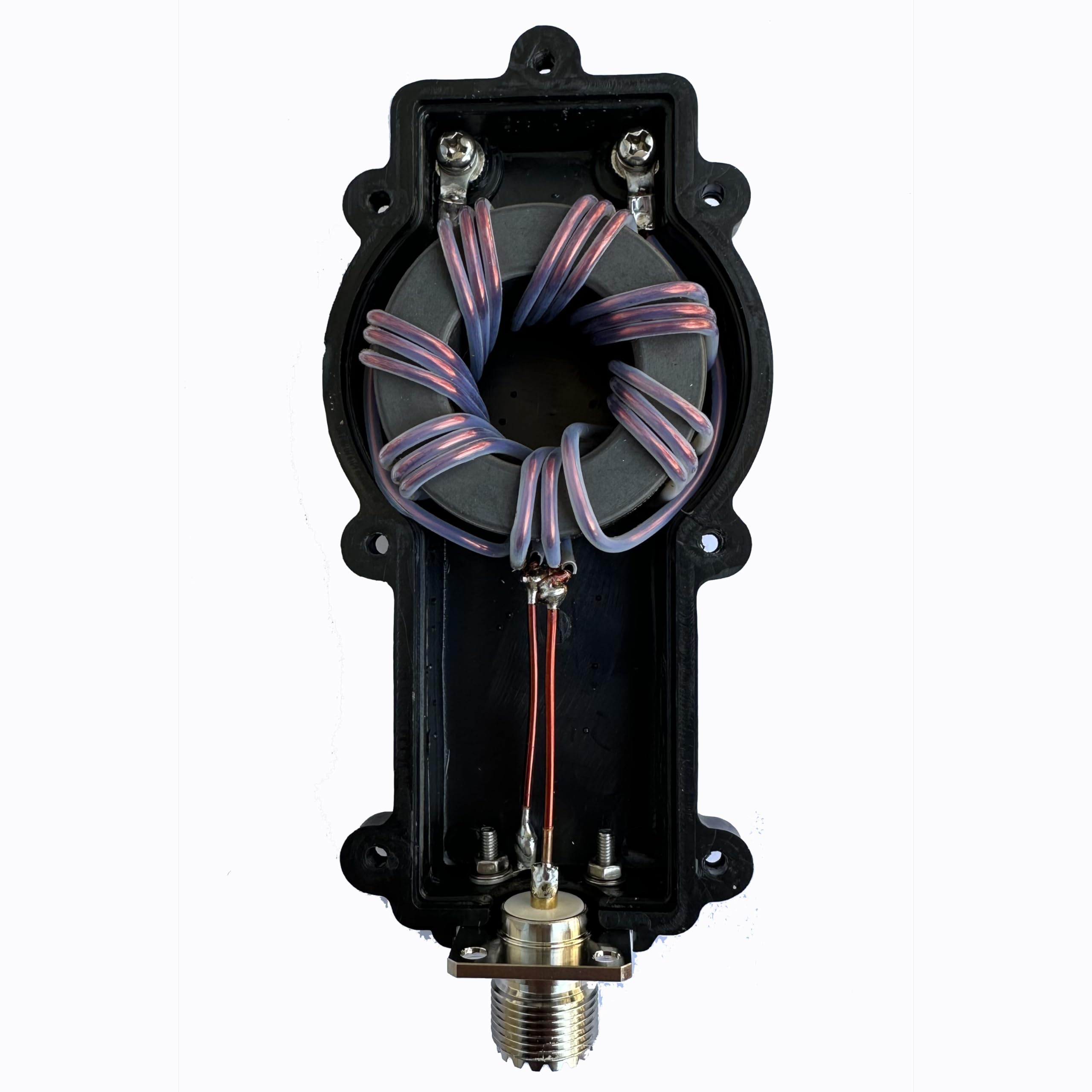 Balun 9:1 3-30 MHz 500 Watt Nero per antenna radio amatoriale esterno
