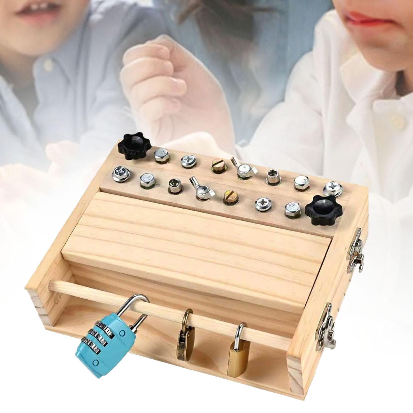 F Fityle Juego de Destornilladores y Tablas para niños, Juego de Herramientas para niños, Llave Inglesa de Viaje, Tuercas y Pernos, Juguete Educativo temprano