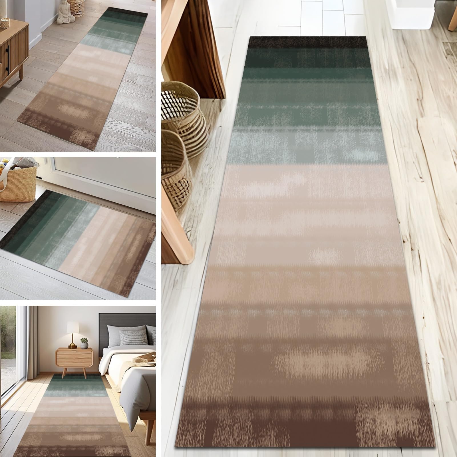 Tapis couloir antidérapant lavable pour stopper les glissades à la maison
