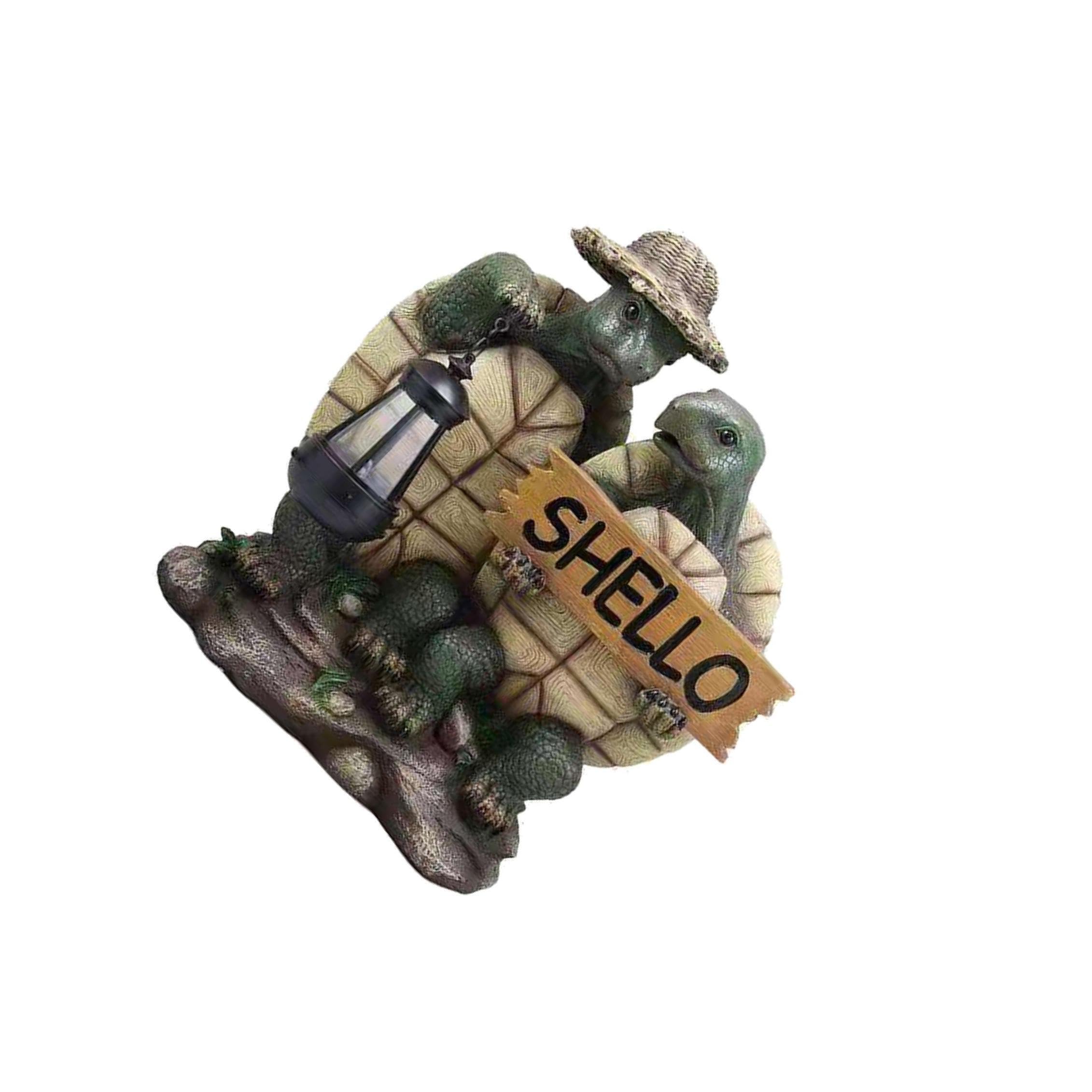 AMSLSIU Restaur Artful Lawn Statue Figurine Garden Turtle Sculpture Decor
