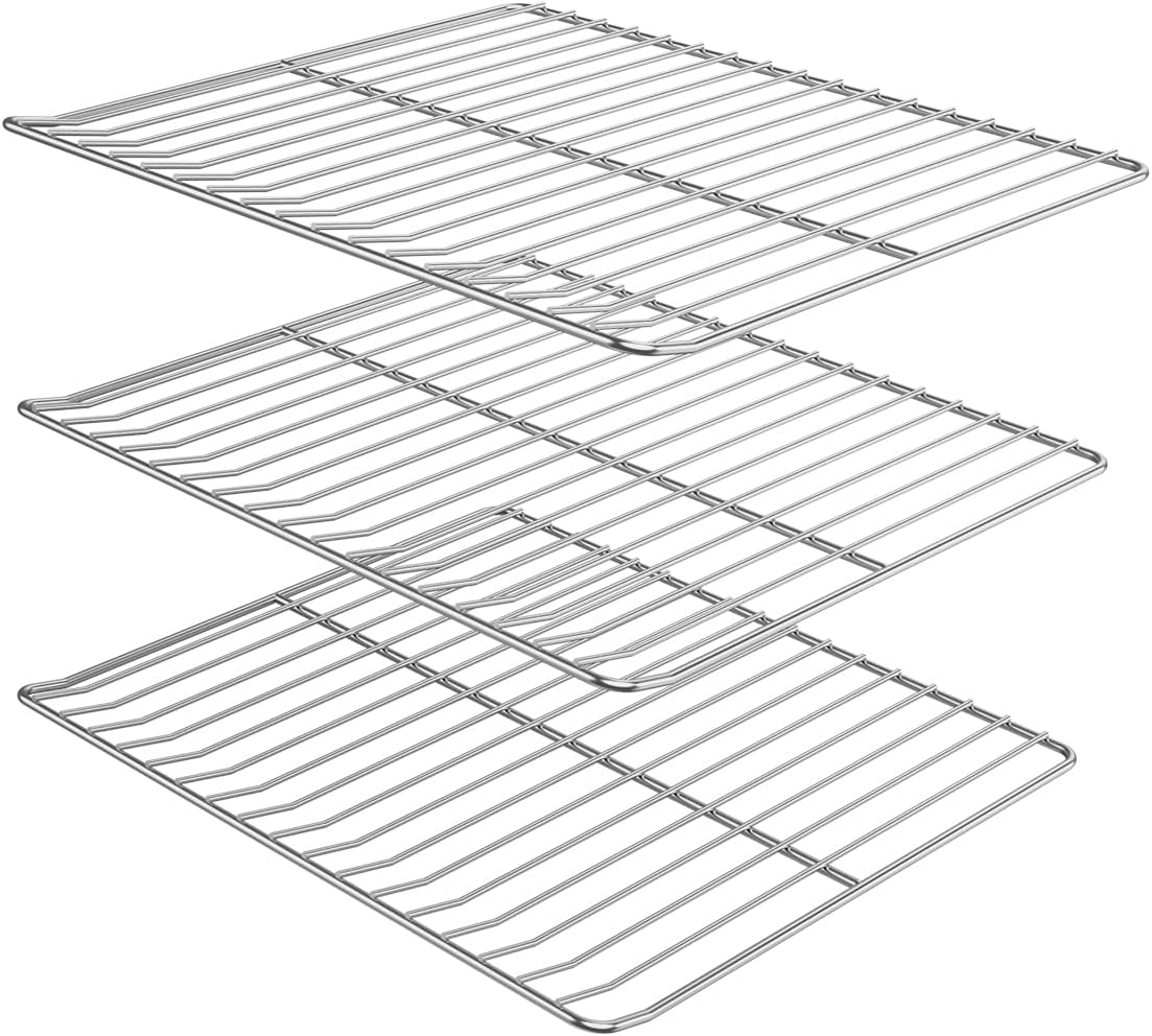Grilling CornerCooking Grate/Cooking Rack Replacement Parts for Masterbuilt 30 inch Electric Smoker, 14.6" x 12.2", Set of 3