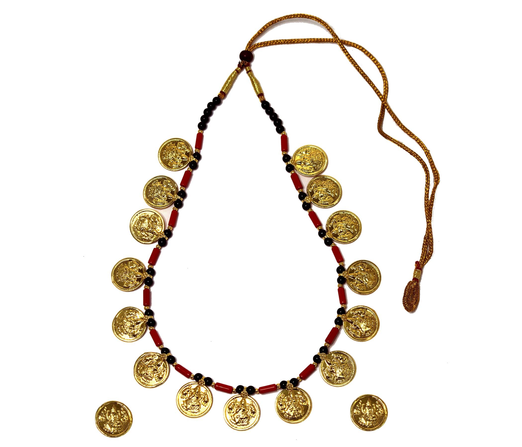 KALAPURI Traditional Maharashtrian Laxmi Coin Necklace (B0CZ6W2PFB) Amazon Price History, Amazon Price Tracker