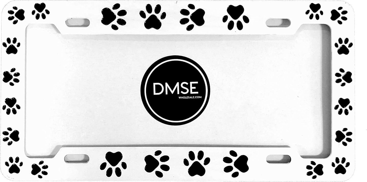 DMSE Animal Pet Dog Cat License Plate Frame For Your Car