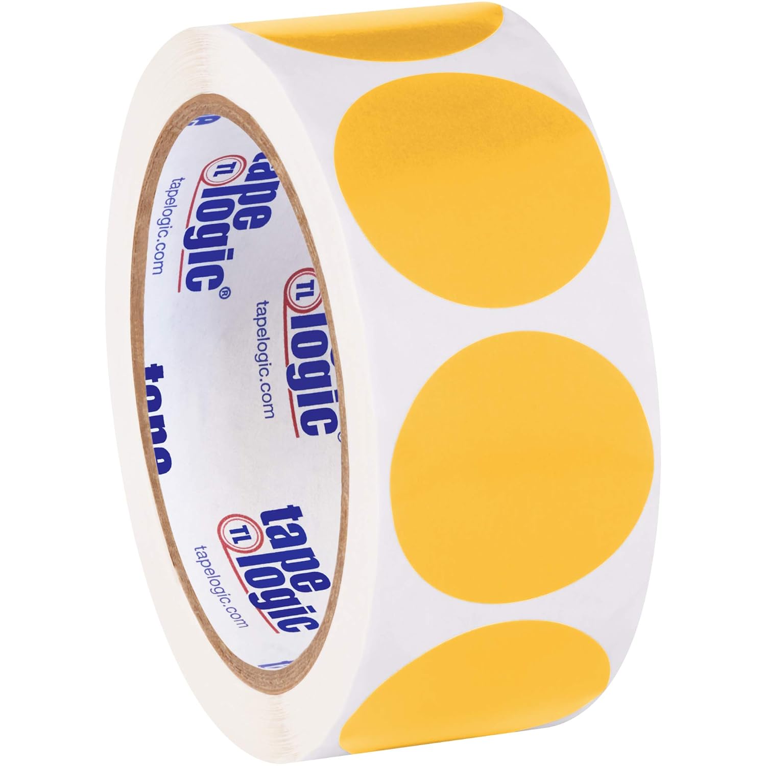 Partners Brand PDL612H Tape Logic Inventory Circle Labels, 1 1/2", Fluorescent Orange (Pack of 500)